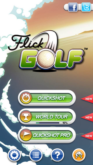 flick golf sur android