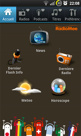 Radiomee radio pour android