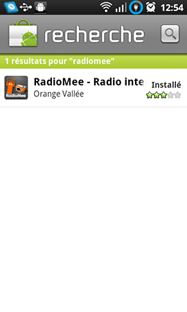 Radiomee radio pour android