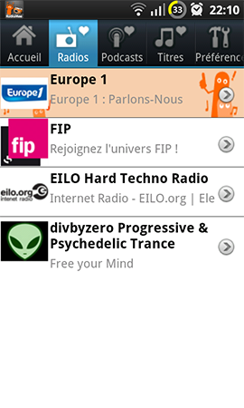 radiomee radio pour android