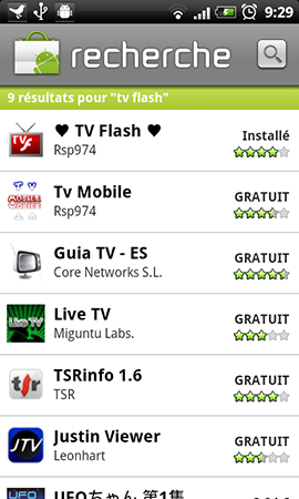 tvflash la tele sous android