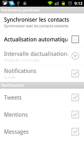 twitter 2 pour android