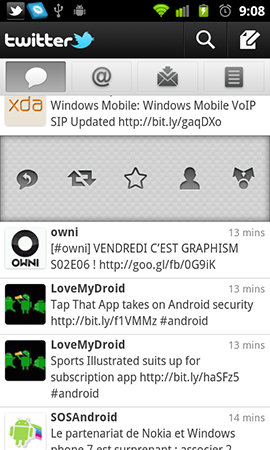 twitter 2 pour android