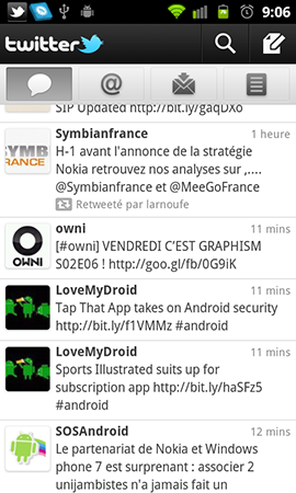 twitter 2 pour android