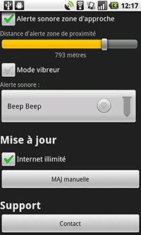 avertisseur de radar pour android