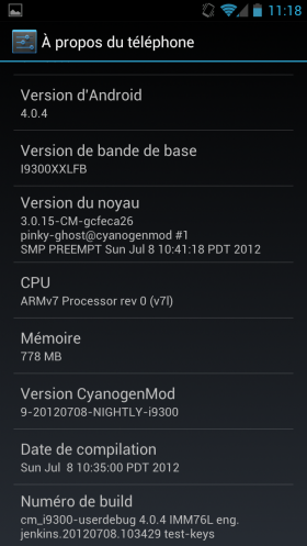 Cynaogenmod9 GalaxyS3 systeme 1