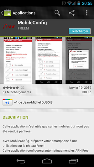 application freemobile