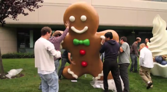 gingerbread arrive chez google