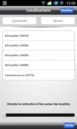 PAP sur Android - géolocalisation