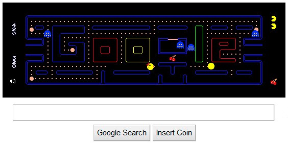 Pac Man de google