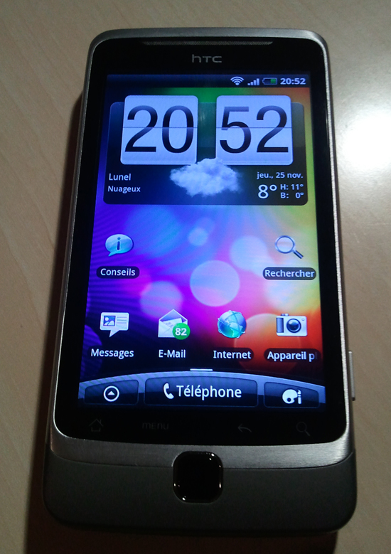 test HTC Desire Z