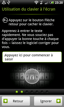 HTC Desire Z tuto clavier