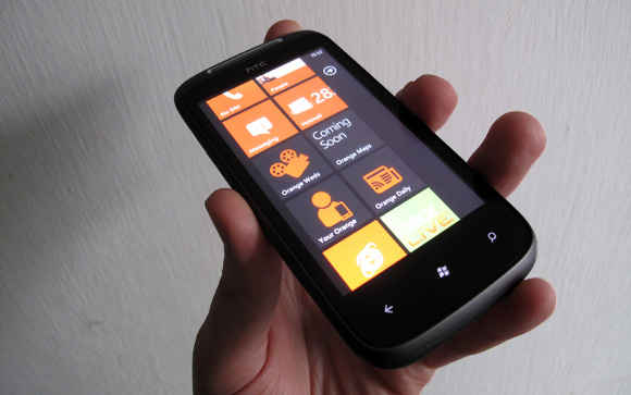 test HTC Mozart sous windows phone 7