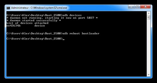 adb reboot bootloader