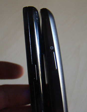 Galaxy Nexus Galaxy S2 hauts des téléphones de coté