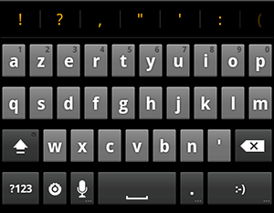 clavier gingerbread pour froyo