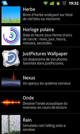 installer fond d'ecran du nexus s