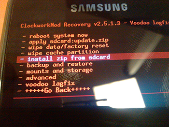 installation Darkys 6.0  install Zip From SD Card