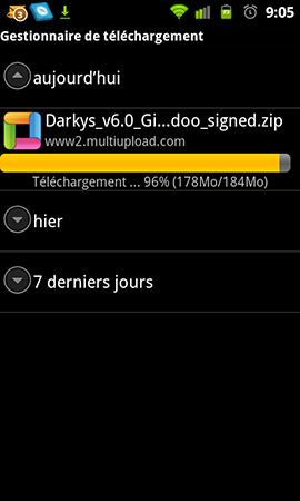 installer la rom darky's 6.0