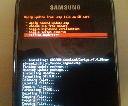 Darky7 installation galaxy s