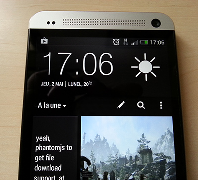 HTC One home