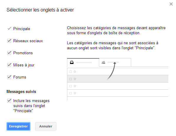 configuration gmail 4.5