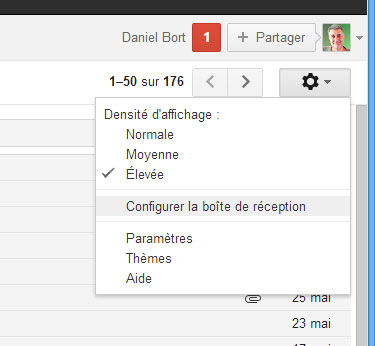 configurer gmail 4.5