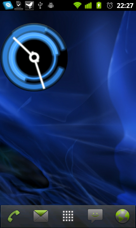 Le Widget d'horloge d'Android 3.0 Honeycomb sur le Market